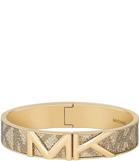 michael kors leather bangle bracelet|Michael Kors stainless steel bracelet.